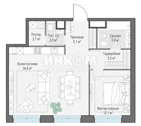 3-комн. квартира