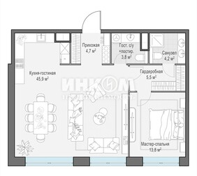 3-комн. квартира