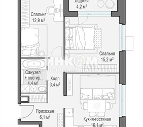 3-комн. квартира