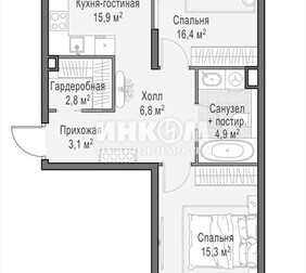 3-комн. квартира