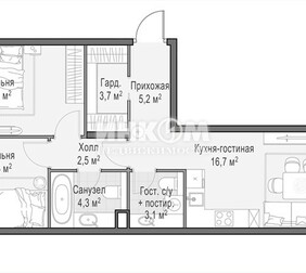 3-комн. квартира