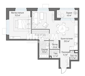 3-комн. квартира