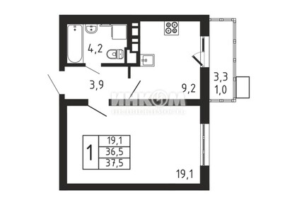 1-комн. квартира