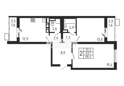 2-комн. квартира