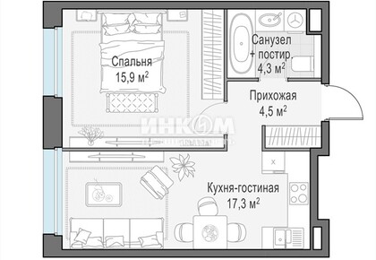 2-комн. квартира