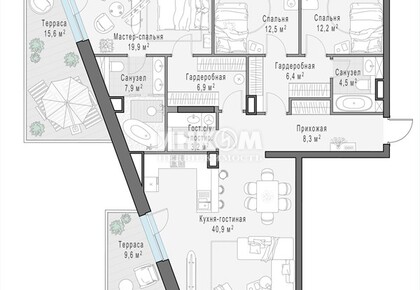 4-комн. квартира