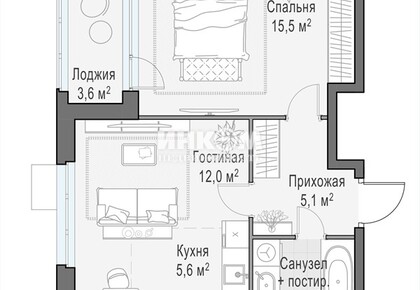 2-комн. квартира
