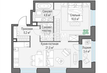 2-комн. квартира