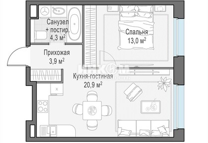 2-комн. квартира