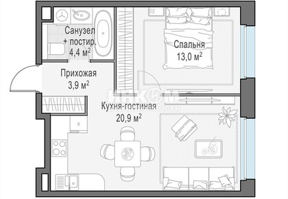 2-комн. квартира