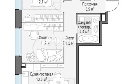 2-комн. квартира