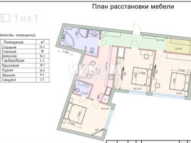 3-х комнатная квартира, Пироговская М. ул, 8