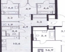 Купить трехкомнатную квартиру в Москве, Шеногина ул