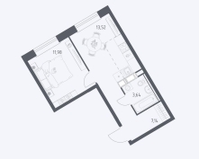 Купить однокомнатную квартиру в Москве, 