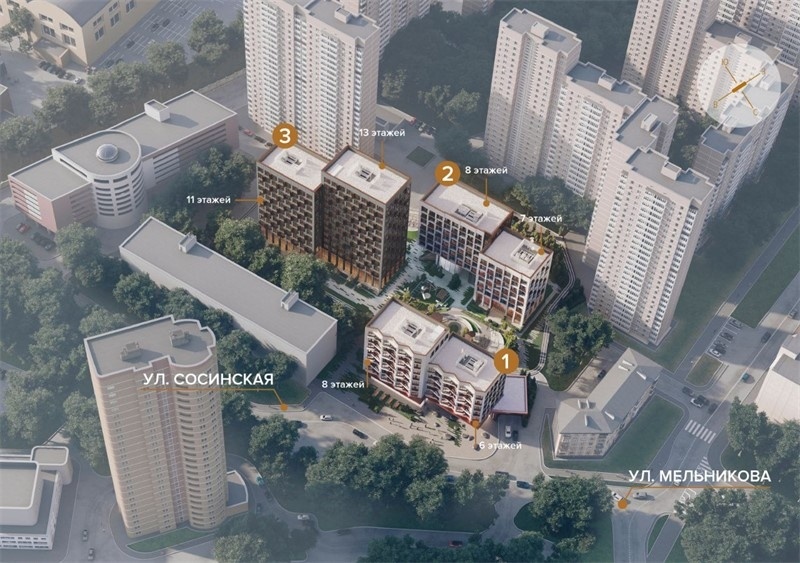 Купить квартиру в новостройке Москва Сосинская ул ЖК Champine (Шампань)