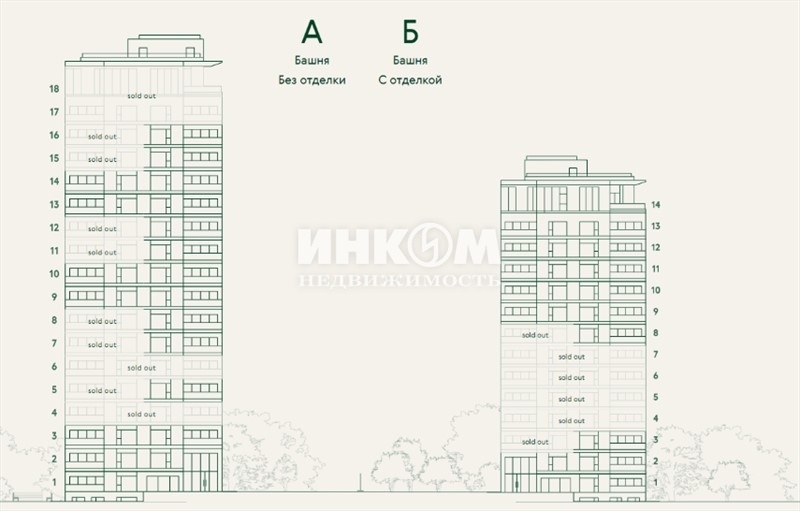 Купить квартиру в новостройке Москва Мосфильмовский 2-й пер ЖК Woods (Вудс)