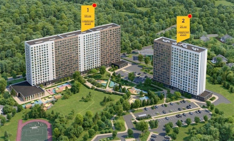 Купить квартиру в новостройке Майданово мкр  ЖК Майданово Парк